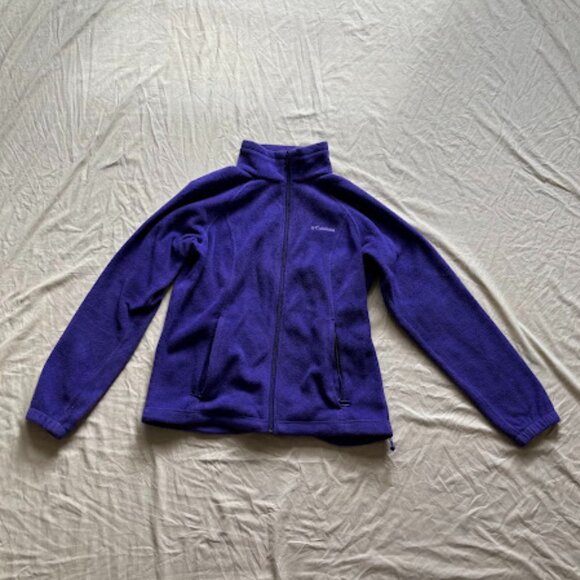 Columbia | Classic Full-Zip Fleece Jacket | Royal Purple | Size M | Gently Used - Picture 1 of 5